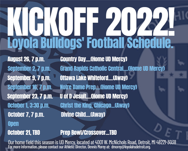 2022 Football Dates